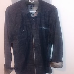 Company 81 long sleeve pearl snap button up shirt